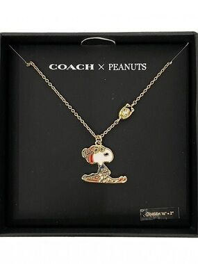 Coach x Peanuts Snoopy Ski Necklace